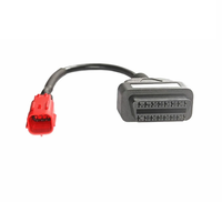 Câble de diagnostic moto avec connecteurs 4 et 6 broches, adaptateur OBD2 16 broches pour scanner de codes de panne Honda