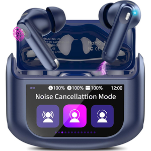 Auricolari HE-076D TW 76D Pro Bluetooth senza fili <span class=keywords><strong>Cuffie</strong></span> <span class=keywords><strong>da</strong></span> <span class=keywords><strong>Gioco</strong></span> Smart Touch Screen senza fili <span class=keywords><strong>Cuffie</strong></span> con Cancellazione del rumore - Product Image 1