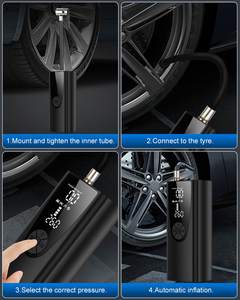 Inflador de Neumáticos Portátil, Compresor de Aire Inalámbrico para Automóvil, Bomba de Aire Eléctrica de 8000 mAh - Product Image 2