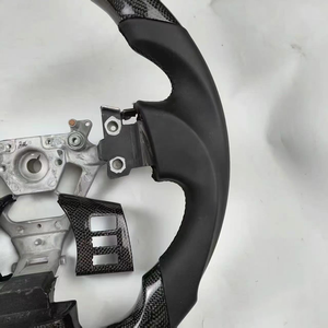 Volante de fibra de carbono de cuero deportivo negro de alta calidad para <span class=keywords><strong>Nissan</strong></span> 350Z 370Z <span class=keywords><strong>GTR</strong></span> R35 R 35 Volante de coche - Product Image 5