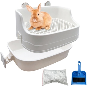 Double couche Lapins Pot Formation Litière Coin Boîte Petits Animaux <span class=keywords><strong>Toilette</strong></span> pour <span class=keywords><strong>Furet</strong></span> Cochon d'Inde Chinchilla - Product Image 1