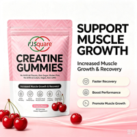 Complément alimentaire en gommes sans sucre, végétalien, pré-entraînement, 5g de créatine monohydrate, pour femmes, en sachets, vente en gros, OEM, marque privée, très demandé
