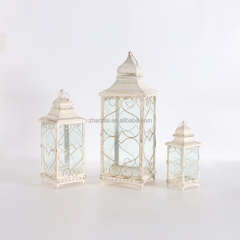 Wholesale Metal and Glass Lanterns Outdoor