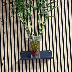 Panneaux acoustiques en bois à lattes ignifuges avec étagère pour auditoriums Absorption acoustique <span class=keywords><strong>HPD</strong></span> disponible et choix de construction sain - Product Image 2
