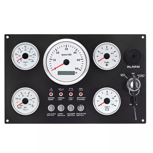 Gösterge paneli takometre 6000RPM 7 renk tekne yat için LED ile 5 göstergeler Set - Product Image 1