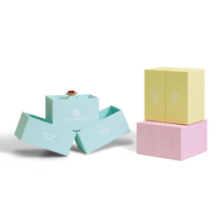Boîte de rangement élégante pour bijoux, style double porte, personnalisée, pour bagues et bijoux