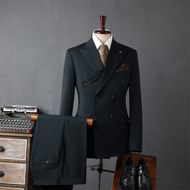 Set due pezzi verde scuro [pantaloni da abito]