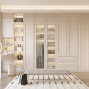 Venta Directa de Fábrica, Armario Moderno Minimalista Nórdico Multifuncional Personalizado, Armario de Madera Maciza para Dormitorio, Sala de Estar, Armario Grande - Product Image 2