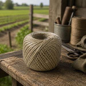 Cordel <span class=keywords><strong>de</strong></span> <span class=keywords><strong>Sisal</strong></span> 100% <span class=keywords><strong>de</strong></span> 3 mm, 3 Hilos, 190 Pies, Alta Resistencia, Duradero, Biodegradable, para Agricultura, Manualidades, Decoraciones y Cuerdas - Product Image 1