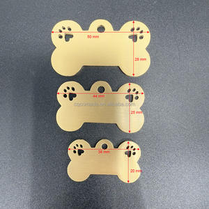 Onbehandelde Koperen Hondenbotlabel Met Poot Blanco Huisdier-Id-Tags Voor Lasergravure Stempelen - Product Image 4