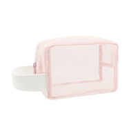 Portable séchage rapide fourre-tout fermeture éclair trousse de toilette organisateur sac Gym voyage Camping natation plage maille sac de douche
