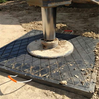 Plaques de repose-pieds légères en plastique technique UHMWPE pour grue, plaques de repose-pieds mobiles pour engins de chantier