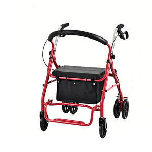 Shopping <b>Cart</b> Carbon Steel Material Lightweight <b>Foldable</b> With Seat For Seniors Exercise Equipment - Product Image 3