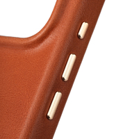 Étui de téléphone magnétique antichoc en cuir huilé de qualité supérieure, design professionnel, compatible avec la charge sans fil pour 15/16/17 Pro Max
