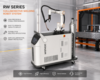 Bras robotisé collaboratif pour soudage, bras robotisé six axes avec alimentation en fil, contrôle PLC, moteur, performances de soudage laser stables