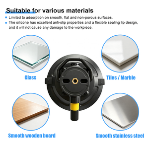 Pompa Vakum Karet 6 Inci dengan Penutup Silikon, Kelas Industri, untuk Pemasangan Kaca Atap Mobil, Kapasitas Beban 70-90KG - Product Image 2