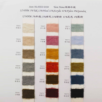 Fantaisie 5% Yak 15% laine 35% acrylique 41% nylon 4% Spandex fil mélangé coton et laine fil tricoté mélangé