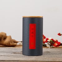 Pot en verre à thé en tissu de haute qualité, emballage en étoiles bleu, Tube en papier Kraft écologique