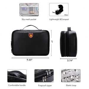 Large Capacity Multi-function Storage <b>Bag</b> with Safe Zipper Closure Fire Water Resistant Material Collection <b>Bag</b> - Product Image 5