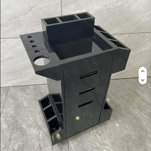 Carrito de Peluquería Moderno con Acabado Brillante, Mueble de Almacenamiento para Estilistas, Carrito con Cajones para Herramientas de Belleza, Carrito Rodante para Salón de Belleza - Product Image 6