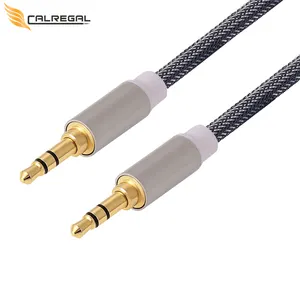 China Supplier Direct Selling Male To Male Splitter Headset Jack Stereo Gold Plated Audio Cables