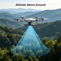Yteq UHK500 Radar d'altitude UAV 500m pour drone de recherche et de sauvetage, capteur de hauteur à ondes millimétriques, interface PX4 Ardupilot CAN/UART embarquée