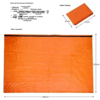 Tapis de camping simple d'extérieur compatible avec la tente, sac de couchage thermique portable d'urgence en cas de tremblement de terre, couverture isolante