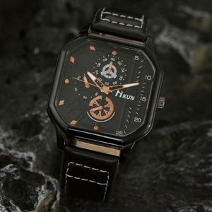 Montre numérique pour femme à grand cadran, bracelet en alliage et simili cuir, mode décontractée, loisirs, sport, étanche 3 ATM, avec fonction push - Product Image 4