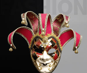 หน้ากากตัวตลกฮาโลวีน หน้ากากสยองขวัญ หน้ากากแฟนซีสำหรับงานปาร์ตี้ หน้ากากแสดงละคร หน้ากากเวนิสแบบวินเทจ - Product Image 6