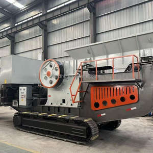 Mobiler Prall brecher mit Basaltschienen-Montage und Wechselstrom motor Hohe Produktivität 50 Tonnen/Stunde für das Zerkleinern von Dolomit steinen - Product Image 3