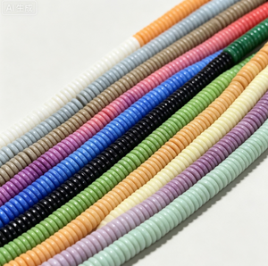 Nouvel Arrivage Perles d'espacement 1x8 mm à trous droits, en <span class=keywords><strong>pierre</strong></span> naturelle d'oxyde d'anion multicolore, accessoires DIY en stock - Product Image 3