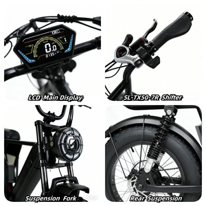Vélo Électrique Pliant Urbain 20'' avec Pneus Larges, Batterie 48V 15AH*20AH, Vélo Tout-Terrain Électrique pour Ville et Montagne, Disponible en Entrepôt UE - Product Image 2