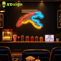 Enseigne néon LED personnalisée, éclairage paysager commercial, décoration murale pour maison et bâtiment, impression UV sur acrylique, résolution 4K, publicité automobile