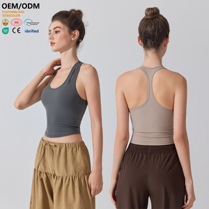 XW-YW423 flambant neuf vêtements en gros marque de haute qualité <span class=keywords><strong>tenue</strong></span> de <span class=keywords><strong>sport</strong></span> élastique doux Push up soutien-gorge femmes Yoga porter Fitness débardeur - Product Image 1