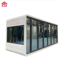 Conteneur arrière-cour préfabriqué Allstar alliage d'aluminium moderne hôtel Villa maison 20 pieds/30 pieds/40 pieds amovible 5 ans CN;SHG