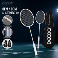 Juego de Raquetas de Bádminton de Aluminio, Eje Flexible, Raqueta Ligera de Entrenamiento para Principiantes, OEM, ODM, Venta al Por Mayor