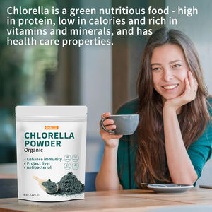 Poudre de chlorella naturelle OEM Protéines et vitamines végétaliennes La poudre de chlorophylle soutient le système immunitaire et la fonction hépatique pour garder la jeunesse - Product Image 2