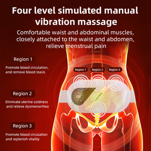 Nuevo Cinturón Térmico Carlle para Cólicos Menstruales, Alivio del Dolor Menstrual, Fisioterapia Infrarroja, 4 Modos de Masaje, Garantía de 12 Meses - Product Image 4