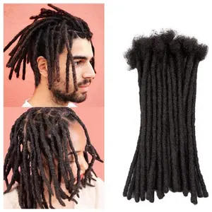 Whosale Prijs Menselijk Haar Microlocks Sisterlocks Dreadlocks Extensions Volledig Handgemaakt (Breedte 0.4Cm) 100% Mensenhaar