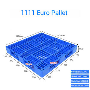 Heavy Duty 1300*1300*150mm Euro Pallet Entrada de 4 vías de una cara para la industria y el almacenamiento Paletas de plástico a la <span class=keywords><strong>venta</strong></span> - Product Image 3