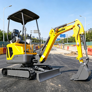 รถขุดขนาดเล็ก 5 ตัน 1.6 ตัน รุ่น 1T 2T พร้อมหัวต่อแบบเร็วสำหรับขาย - Product Image 5
