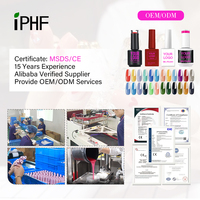 IPHF - Esmalte de Gel UV LED de Colores al por Mayor, Marca Privada OEM, Esmalte de Gel Semipermanente para Uñas, para Salones de Belleza