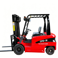 Chariot élévateur électrique 2 tonnes avec livraison gratuite, batterie lithium personnalisable, chariot élévateur électrique 2-3 tonnes, mini chariot élévateur pour entrepôt, conforme CE