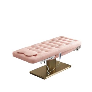 <span class=keywords><strong>Lit</strong></span> <span class=keywords><strong>de</strong></span> beauté électrique réglable <span class=keywords><strong>rose</strong></span> avec coussin capitonné - <span class=keywords><strong>Lit</strong></span> <span class=keywords><strong>de</strong></span> massage <span class=keywords><strong>de</strong></span> luxe pour les soins en spa et salon - Product Image 3