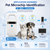 Escáner de Microchip RFID ABS para Animales, Protocolo ISO11784/5, 134.2kHz, Rango de Lectura de 1-5cm, Lector para Perros y Gatos, Venta Caliente