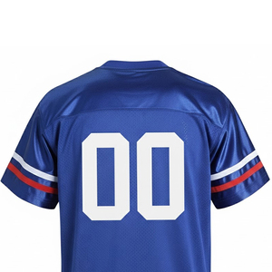 Maillots de football américain personnalisés de qualité supérieure 100% polyester respirant à manches courtes imprimés par sublimation écologiques - Product Image 6