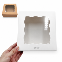 Boîtes en papier kraft écologiques recyclables de qualité alimentaire pour gâteaux, pains, sushis, gelées, avec doublure en éponge, vernissage, emballage personnalisé, vente en gros