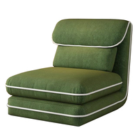 Canapé Pliant Paresseux Orange, Gris, Vert à Prix Abordable, Tissu Côtelé Personnalisé – Vente Directe Usine