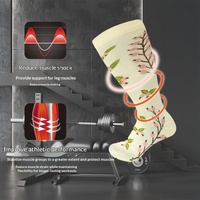 Chaussettes de compression molletières grande taille transfrontalières pour personnes en surpoids, obésité - Forte pression, nylon élastique, course à pied pour jeunes