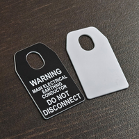 Plaque d'identification personnalisée haute performance pour câbles, étiquettes de panneaux, marqueurs d'identification en Traffolyte, plaques de légende laser en ABS pour fils de tension